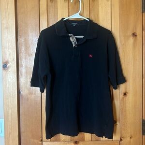 Authentic Burberry black men’s golf/polo shirt - 
Size L ⬛️🟫🟥⬜️